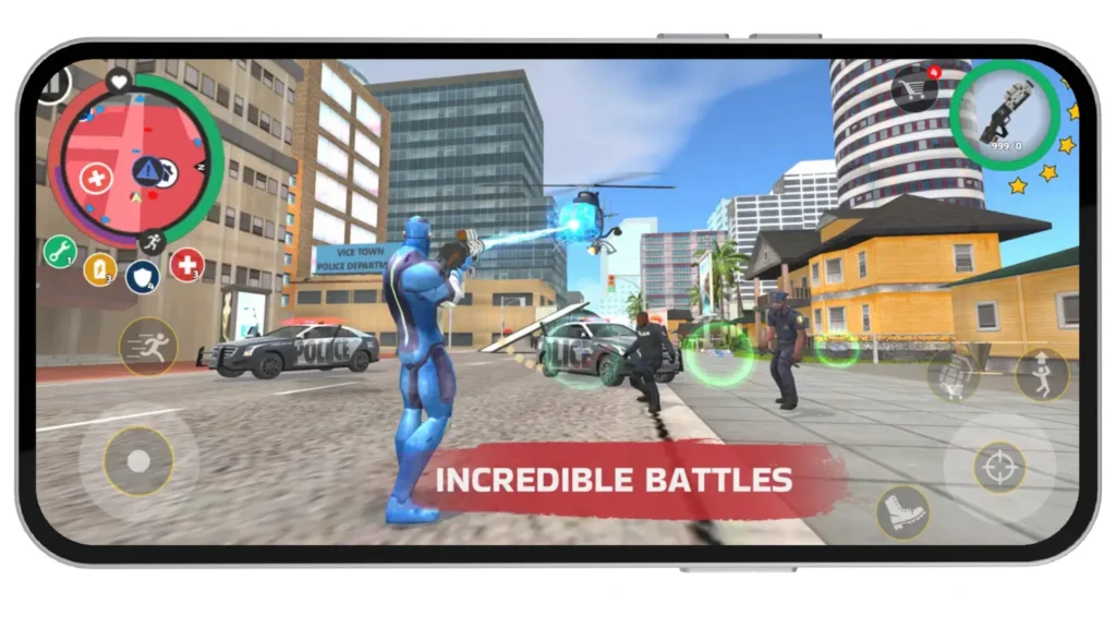 Shooting Police Helicopter In Gamplay Mode