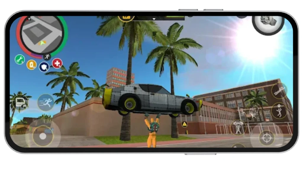 Lifting Car With Super Strength
