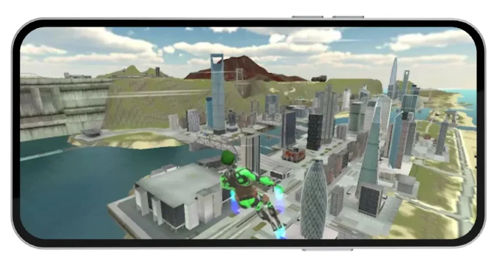Green Rope Hero Vegas City Mod APK v1.2.9 (Unlimited Money) 2026 3 Green Rope Hero Vegas City Mod APK