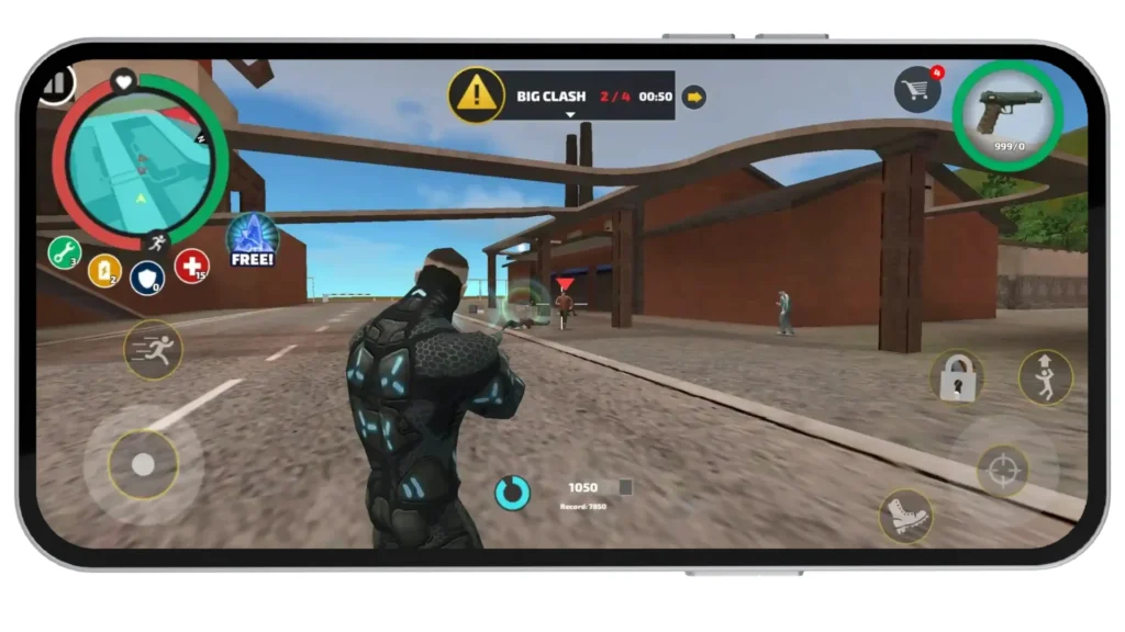 Shooting Enemies In Big Clash Mission 