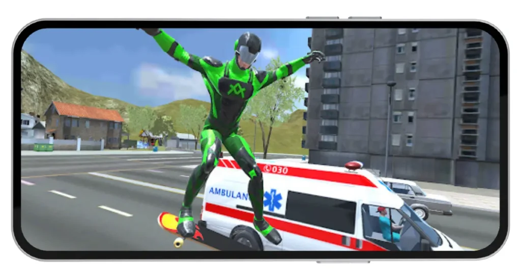 Rope Frog Ninja Hero Car Vegas Mod APK