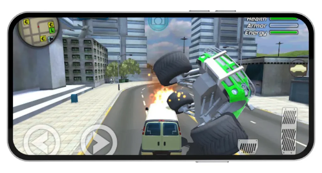 Rope Frog Ninja Hero Car Vegas Mod APK