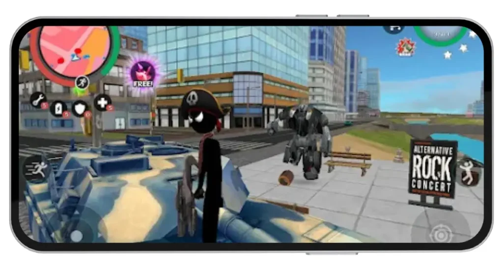Stickman Rope Hero 2 Mod APK v3.5.1 (Unlimited Money & Gems) 2026 4 Stickman Rope Hero 2 Mod APK