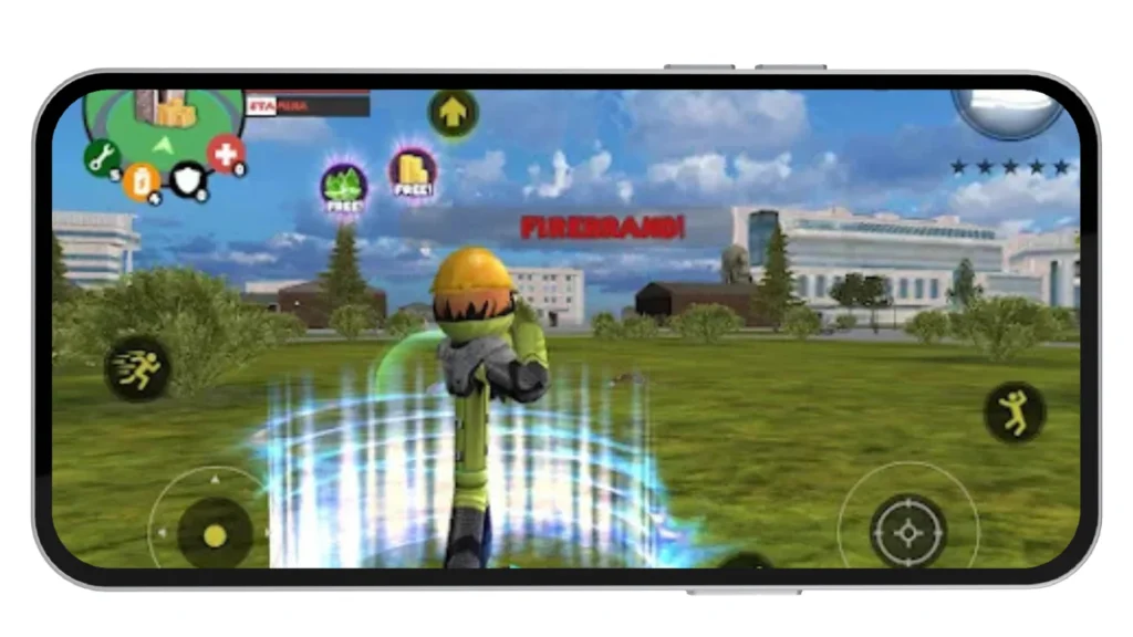 Character using power ability in open field